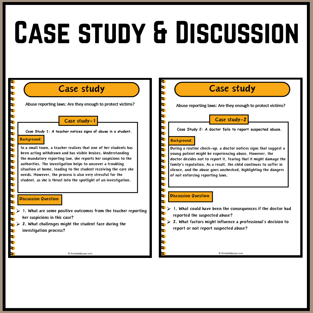 Abuse reporting laws: Are they enough to protect victims? | Debate Case Study Worksheet