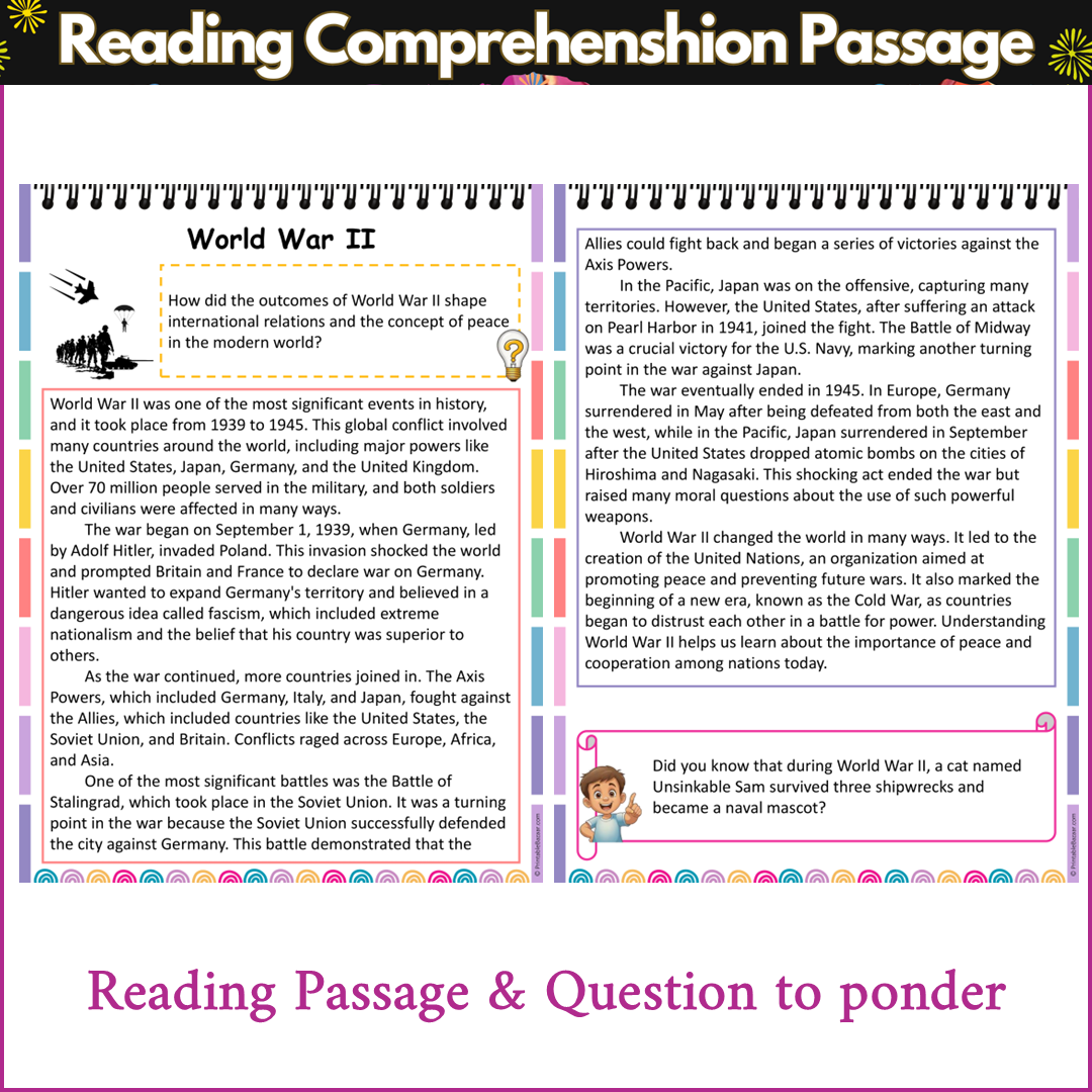 World War II | Reading Comprehension Passage and Questions