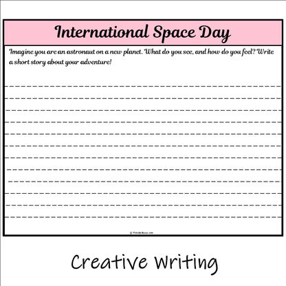 International Space Day | Main Idea and Supporting Details Reading Passage and Questions