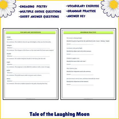 Tale of the Laughing Moon | Poem Grammar Worksheet Printable Activity