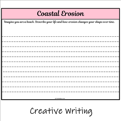 Coastal Erosion | Main Idea and Supporting Details Reading Passage and Questions