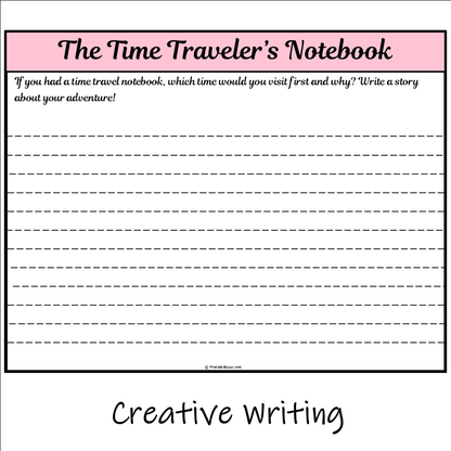 The Time Traveler’s Notebook | Main Idea and Supporting Details Reading Passage and Questions