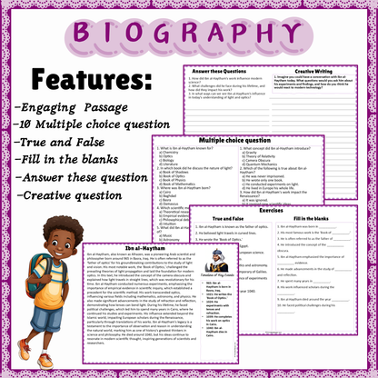 Ibn al-Haytham | Biography Reading Comprehension and Questions Worksheet