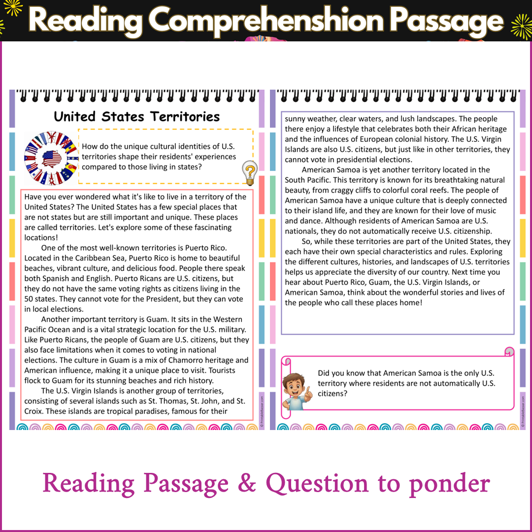 United States Territories | Reading Comprehension Passage and Questions