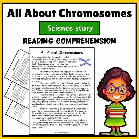 All About Chromosomes | Science Story Reading Comprehension Activity