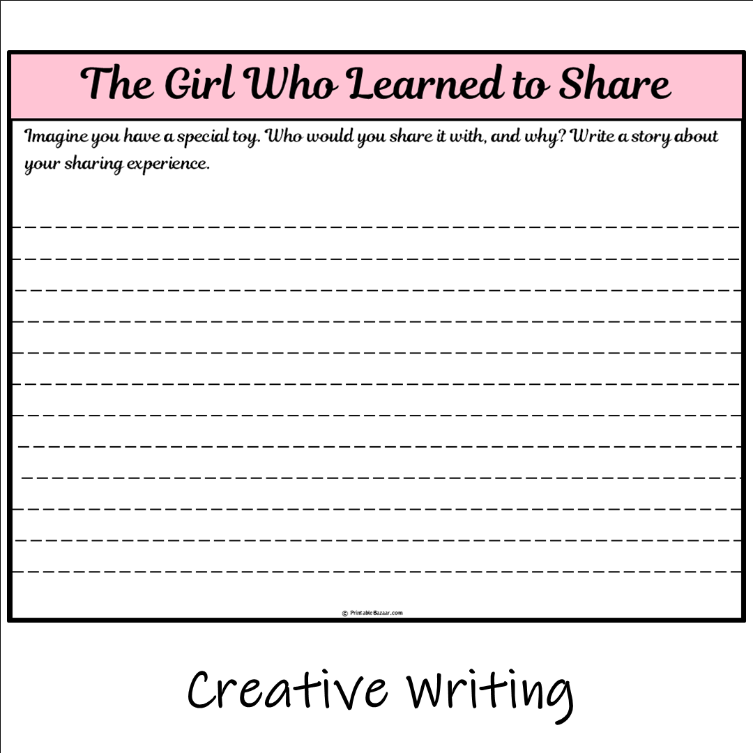 The Girl Who Learned to Share | Main Idea and Supporting Details Reading Passage and Questions