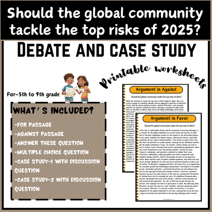 Should the global community tackle the top risks of 2025? | Debate Case Study Worksheet