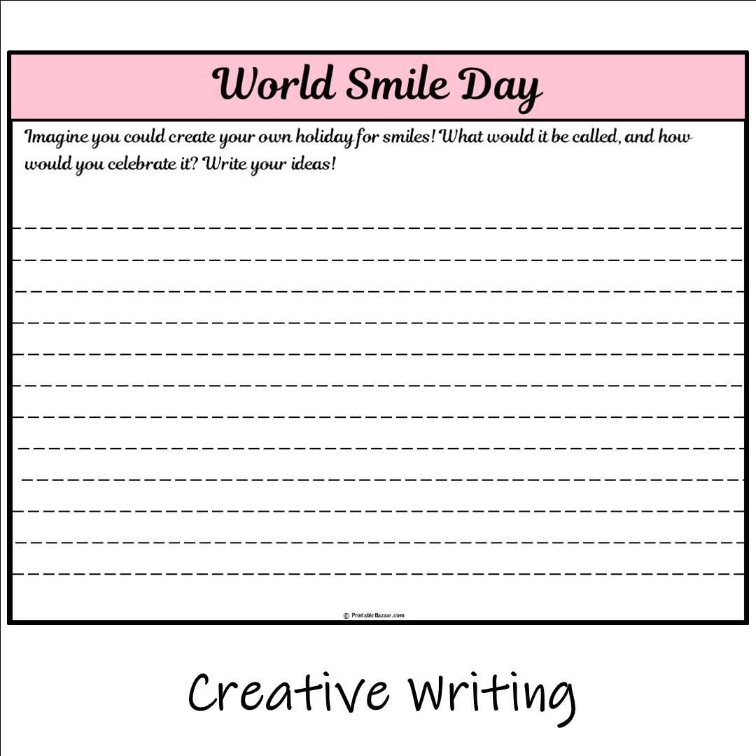 World Smile Day | Main Idea and Supporting Details Reading Passage and Questions