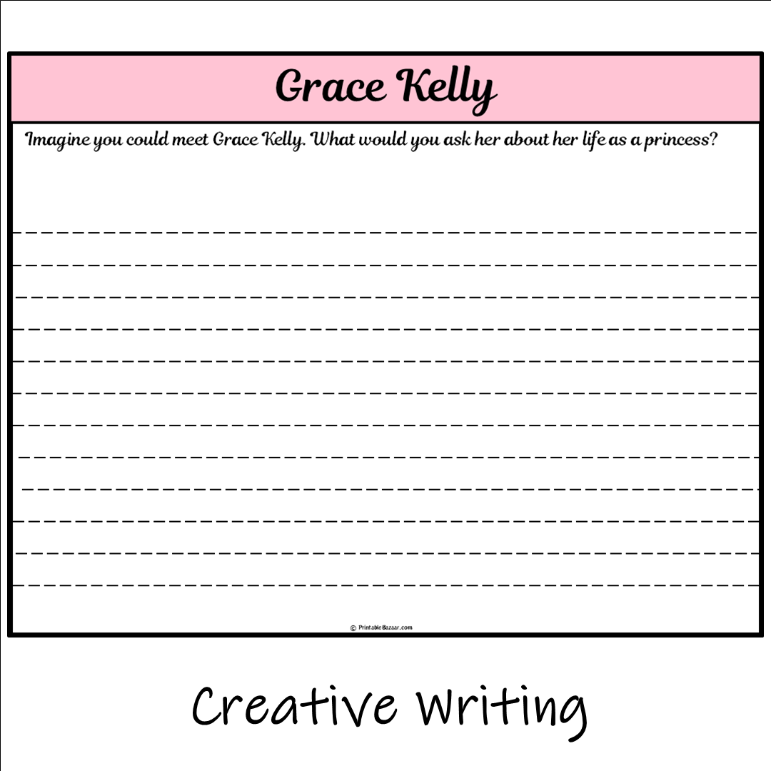 Grace Kelly | Main Idea and Supporting Details Reading Passage and Questions