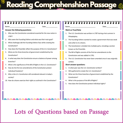 U.S. Constitution | Reading Comprehension Passage and Questions