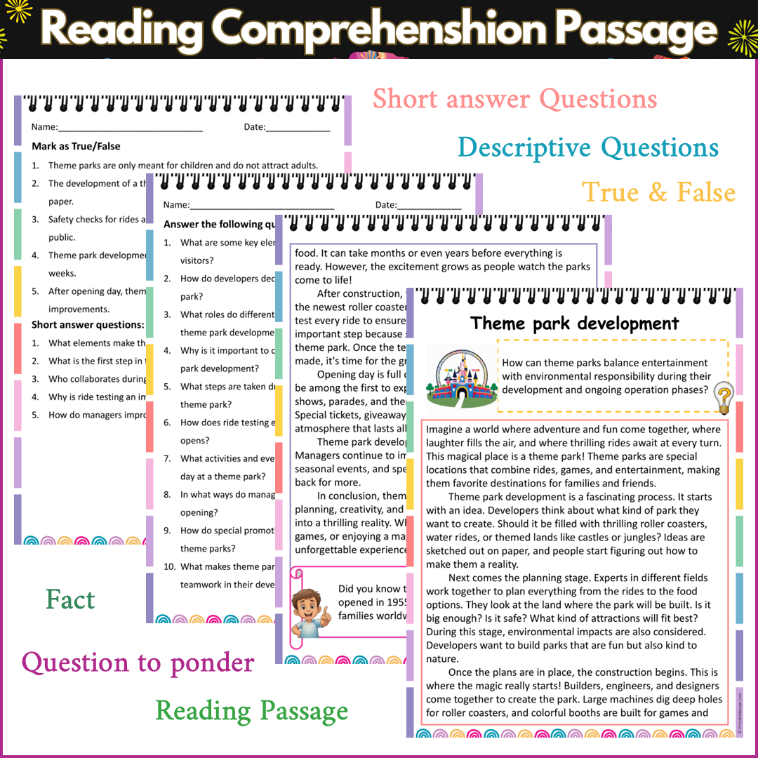 Theme park development | Reading Comprehension Passage and Questions