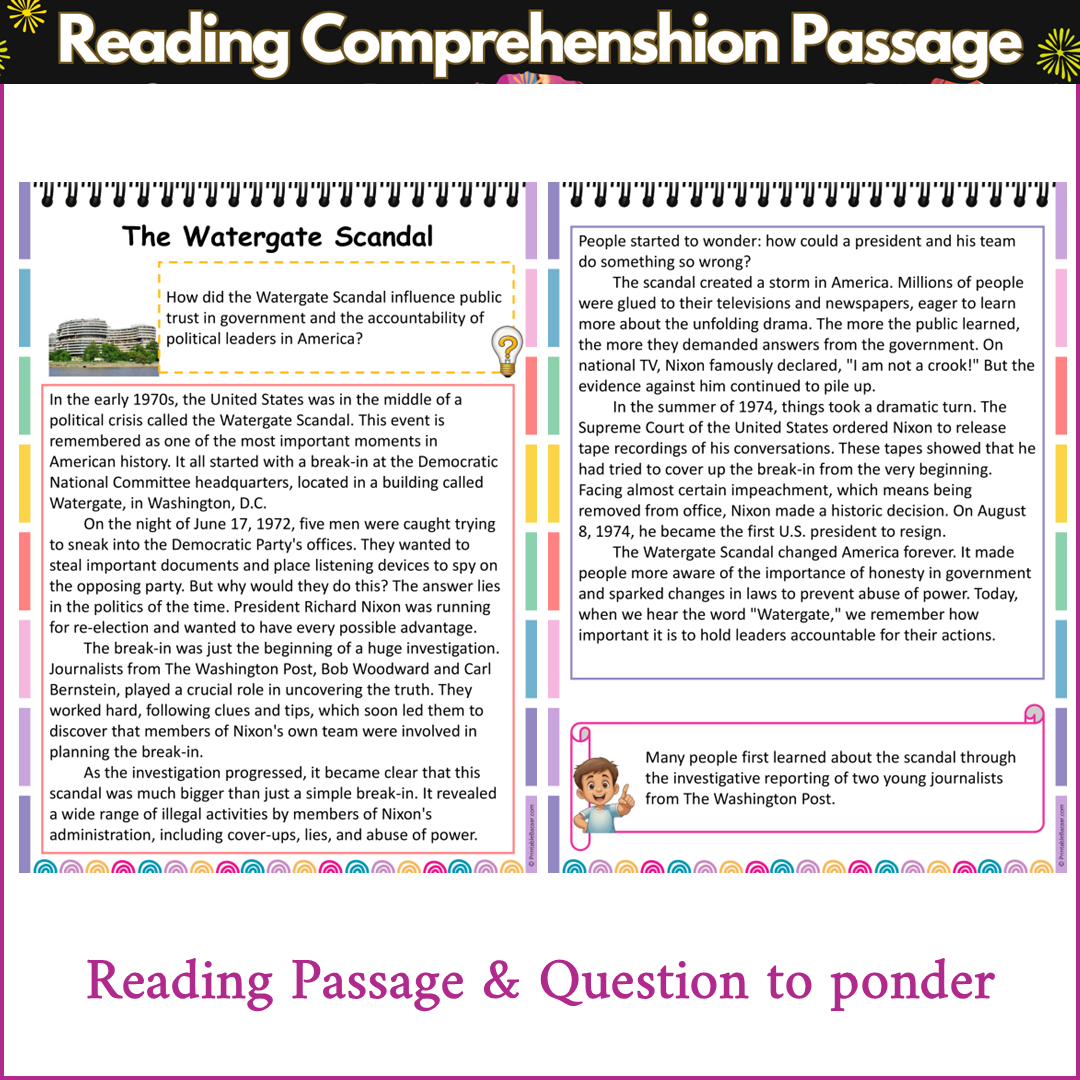 The Watergate Scandal | Reading Comprehension Passage and Questions