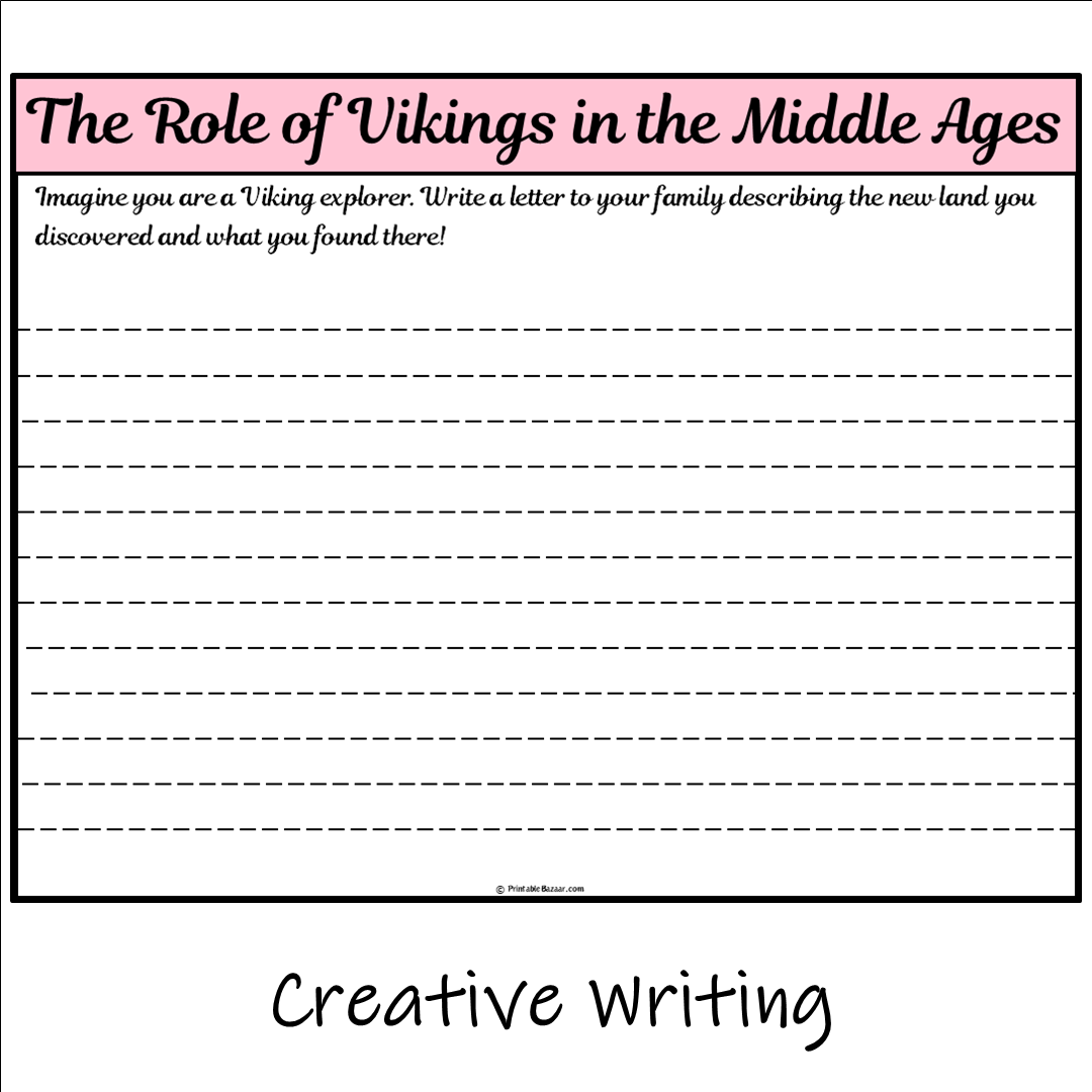 The Role of Vikings in the Middle Ages | Main Idea and Supporting Details Reading Passage and Questions