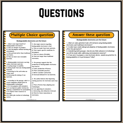 Biodegradable electronics are the future | Debate Case Study Worksheet