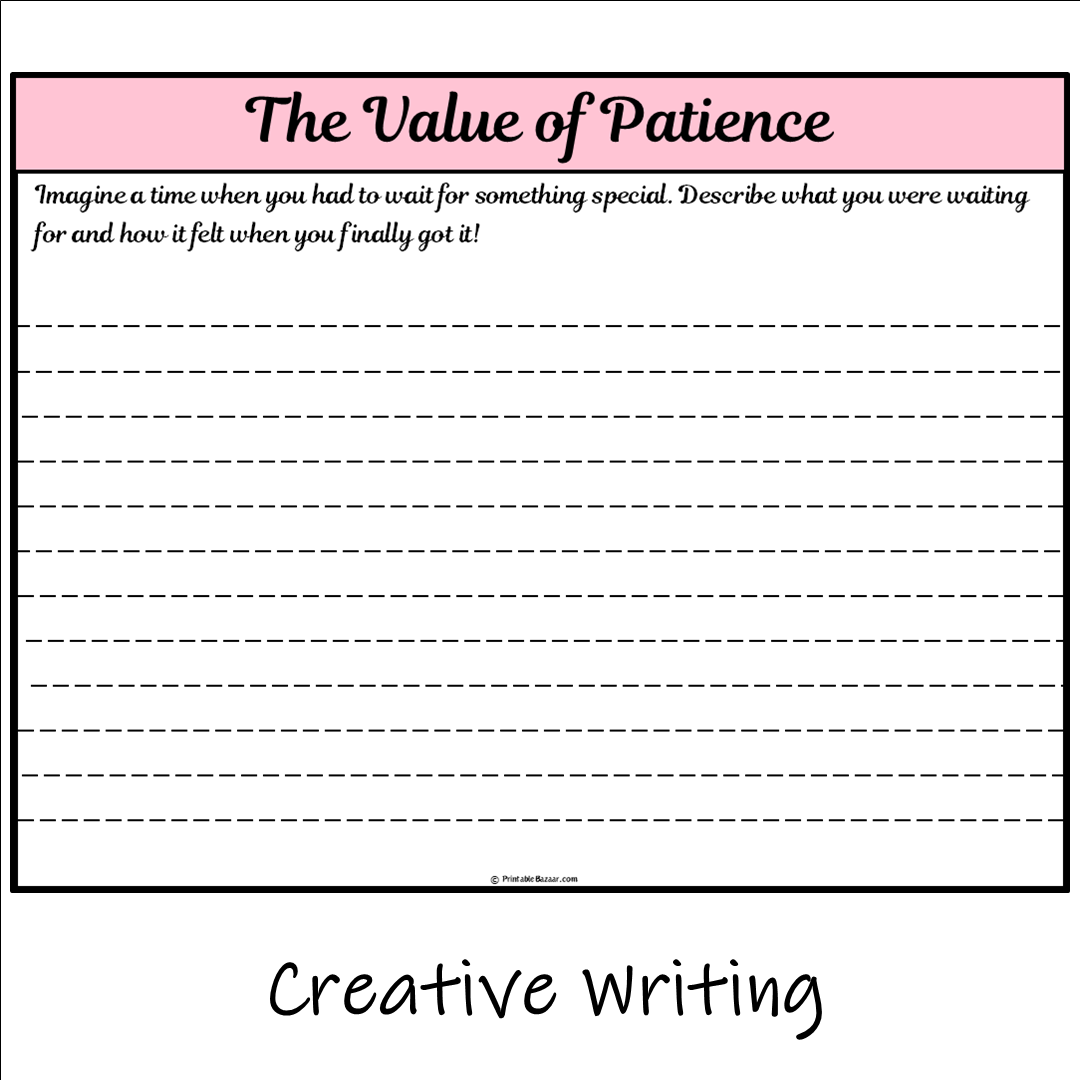 The Value of Patience | Main Idea and Supporting Details Reading Passage and Questions