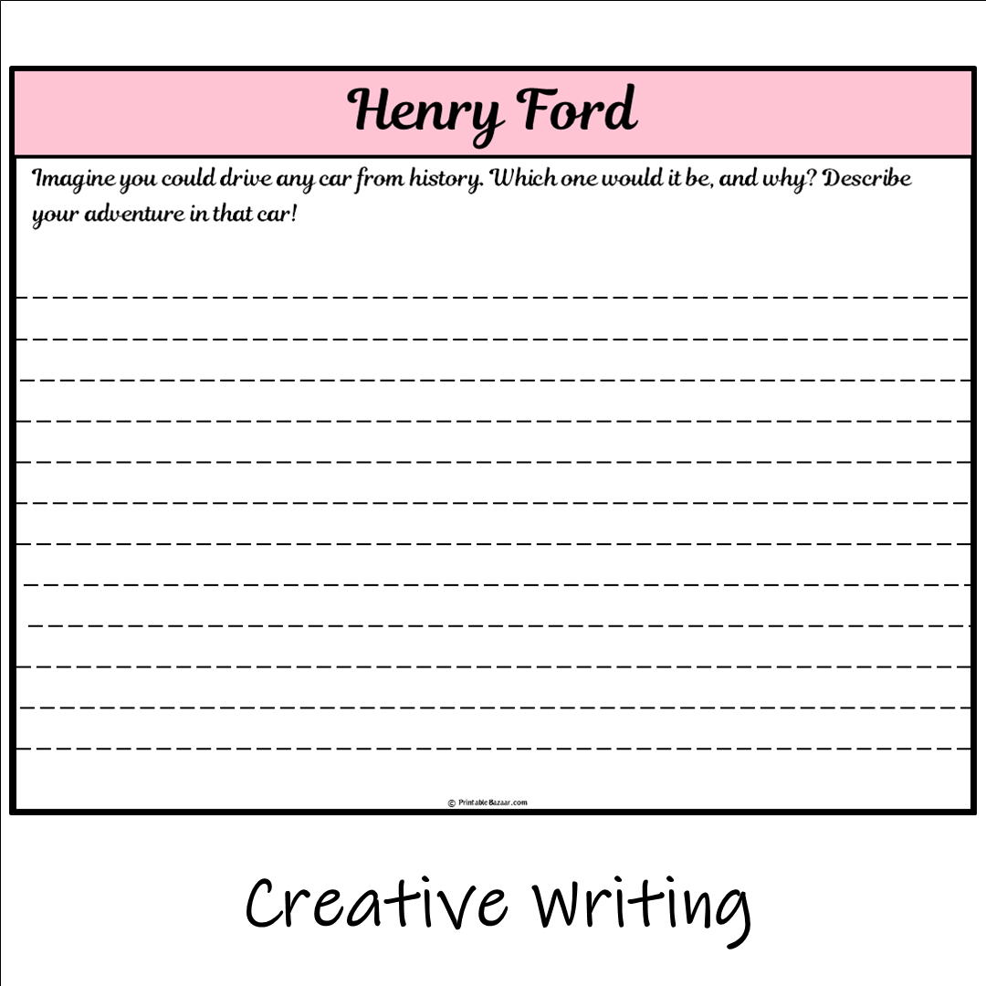 Henry Ford | Main Idea and Supporting Details Reading Passage and Questions