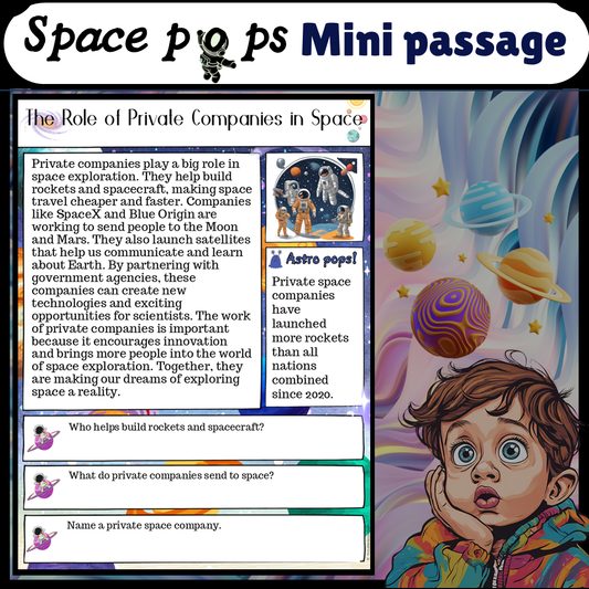 The Role of Private Companies in Space | Space Pops Reading Passage and Questions