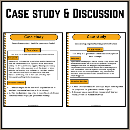 Ocean cleanup projects should be government-funded | Debate Case Study Worksheet