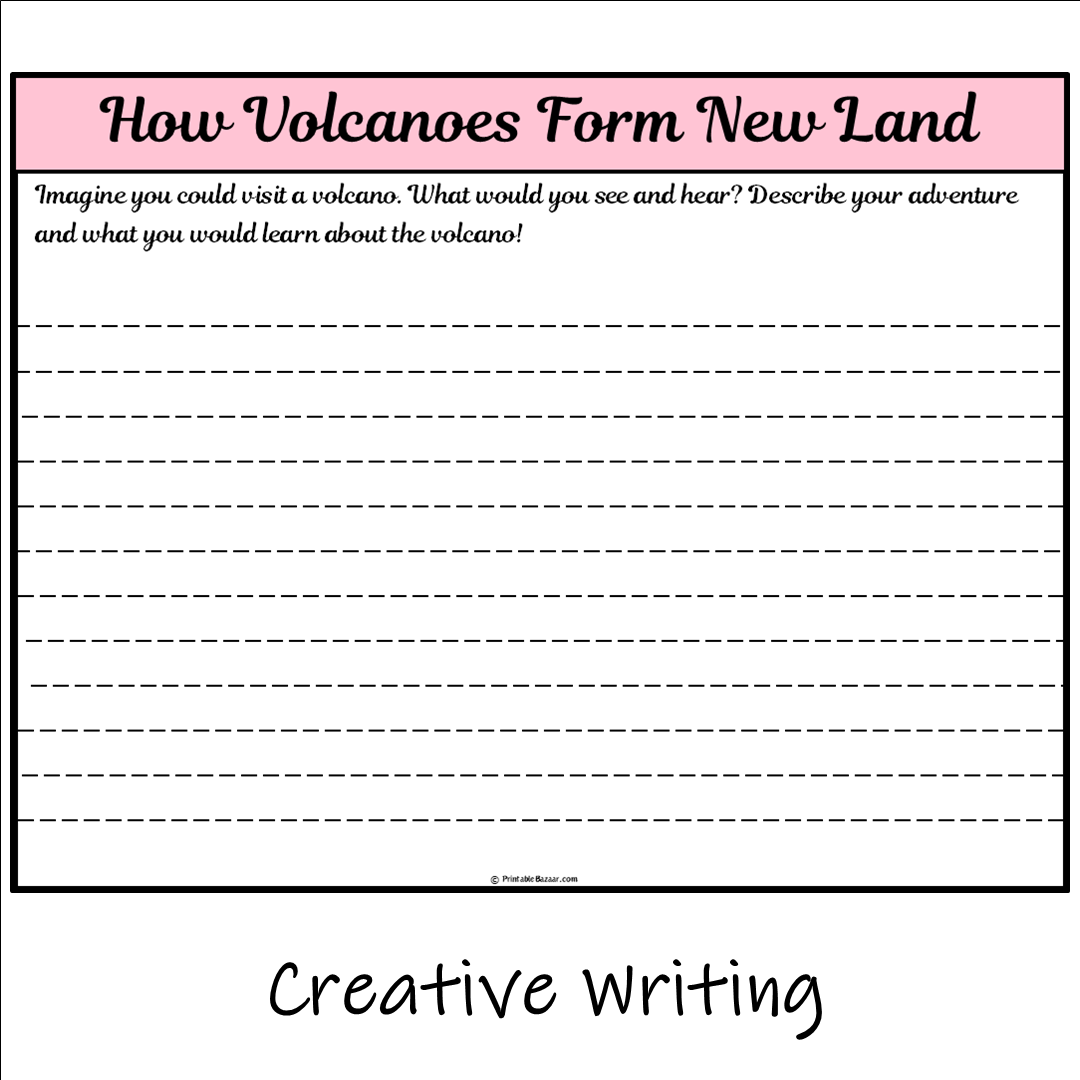 How Volcanoes Form New Land | Main Idea and Supporting Details Reading Passage and Questions