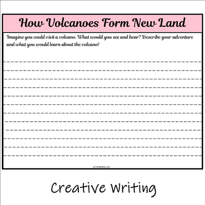 How Volcanoes Form New Land | Main Idea and Supporting Details Reading Passage and Questions