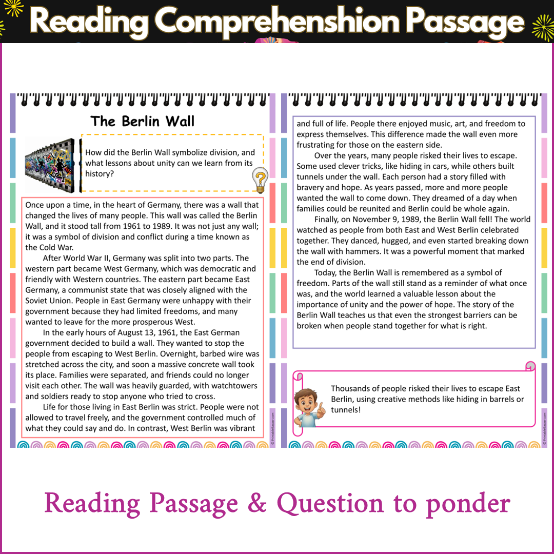 The Berlin Wall | Reading Comprehension Passage and Questions