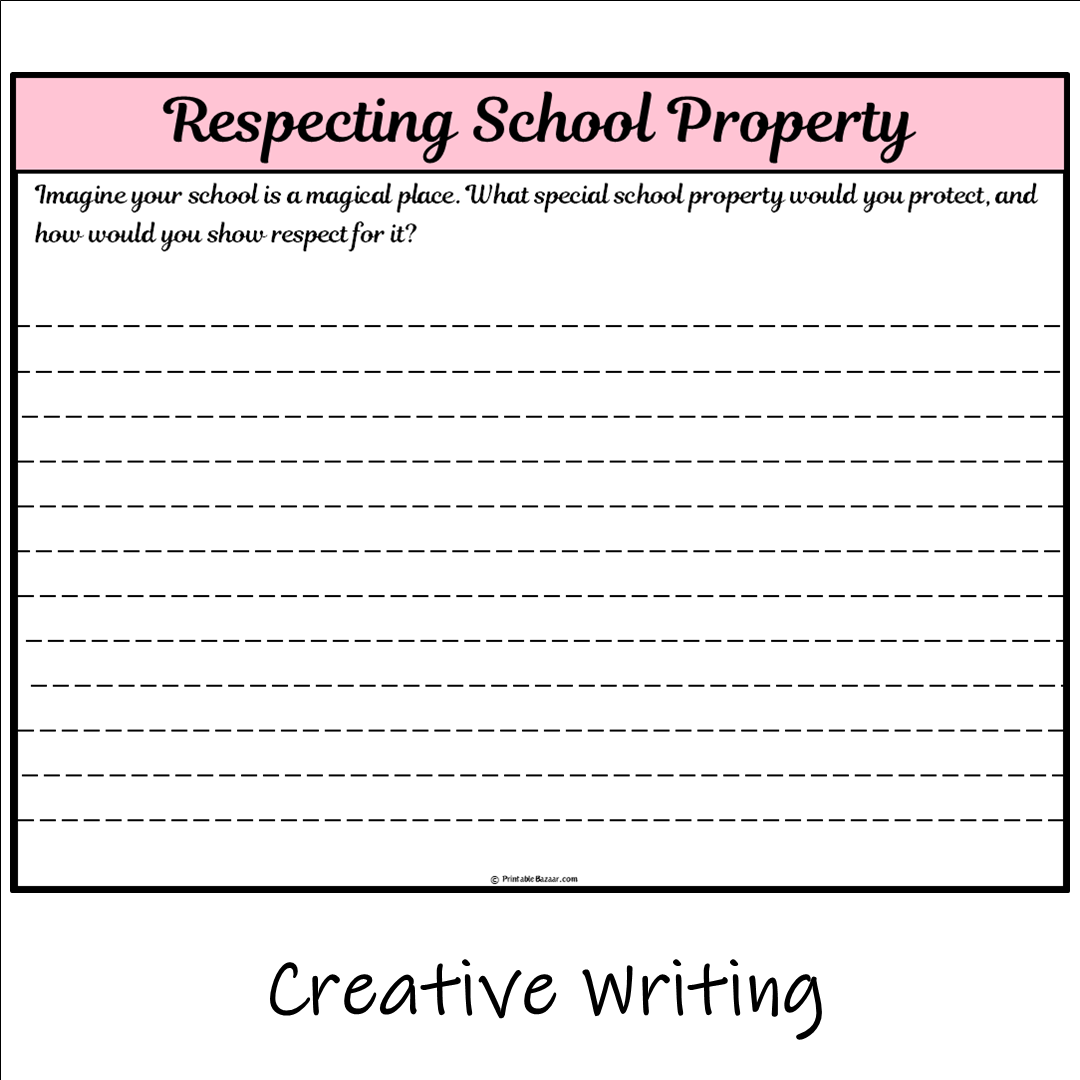 Respecting School Property | Main Idea and Supporting Details Reading Passage and Questions