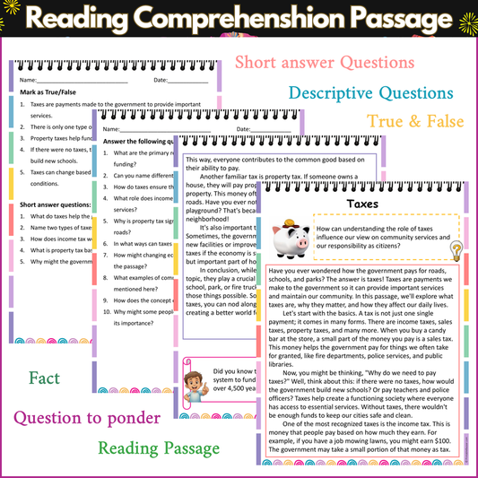 Taxes | Reading Comprehension Passage and Questions