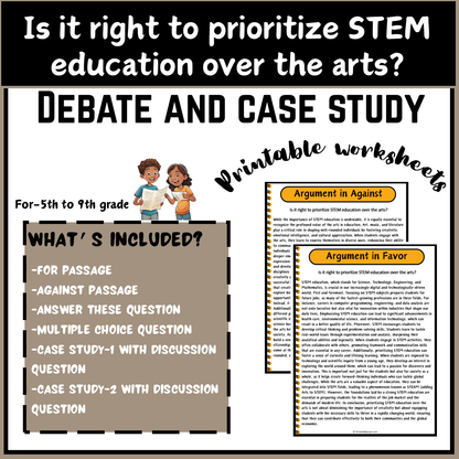 Is it right to prioritize STEM education over the arts? | Debate Case Study Worksheet