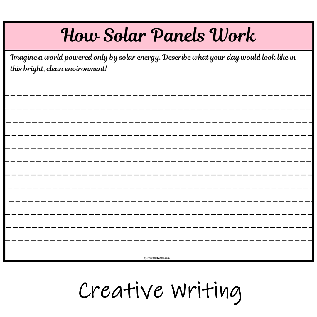 How Solar Panels Work | Main Idea and Supporting Details Reading Passage and Questions