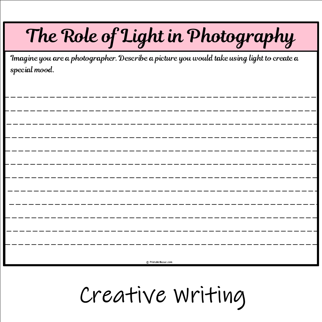 The Role of Light in Photography | Main Idea and Supporting Details Reading Passage and Questions