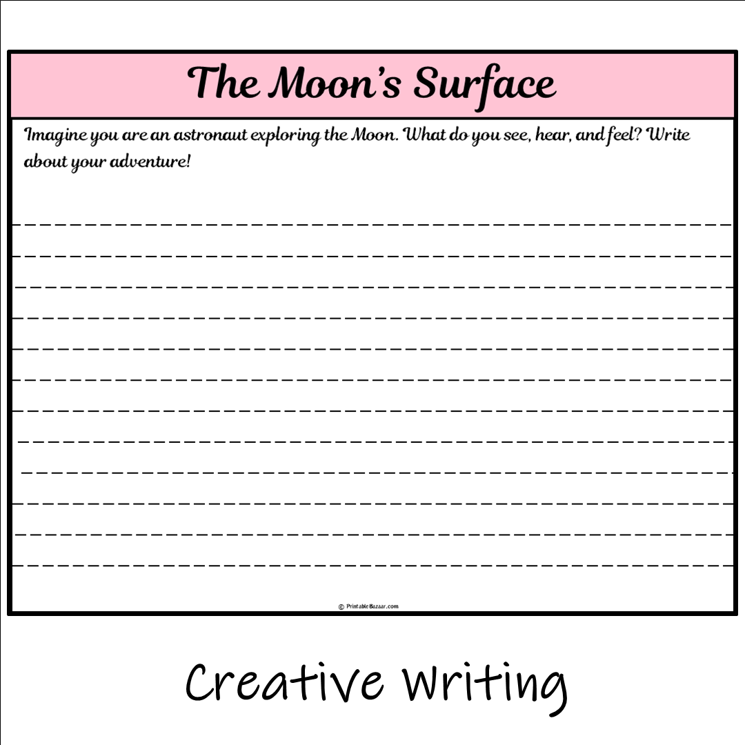 The Moon’s Surface | Main Idea and Supporting Details Reading Passage and Questions