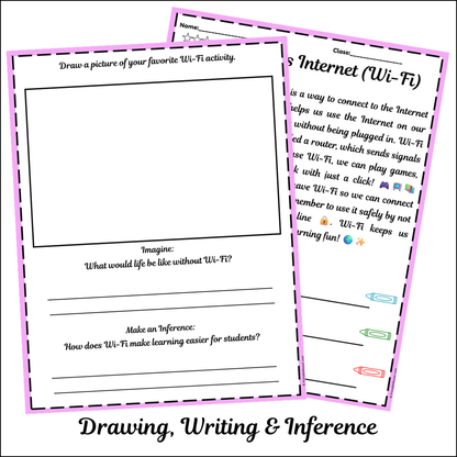 Wireless Internet (Wi-Fi) | Short Reading Comprehension Creative Worksheet