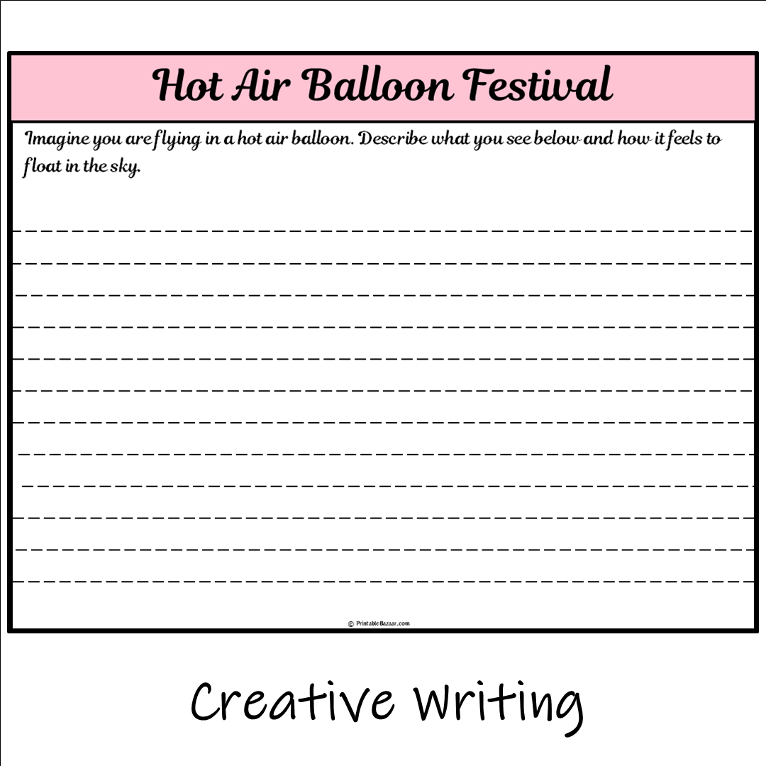 Hot Air Balloon Festival | Main Idea and Supporting Details Reading Passage and Questions