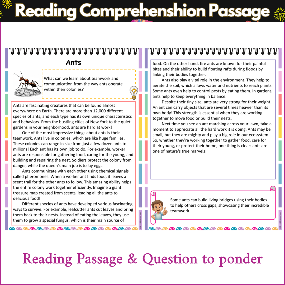 Ants | Reading Comprehension Passage and Questions
