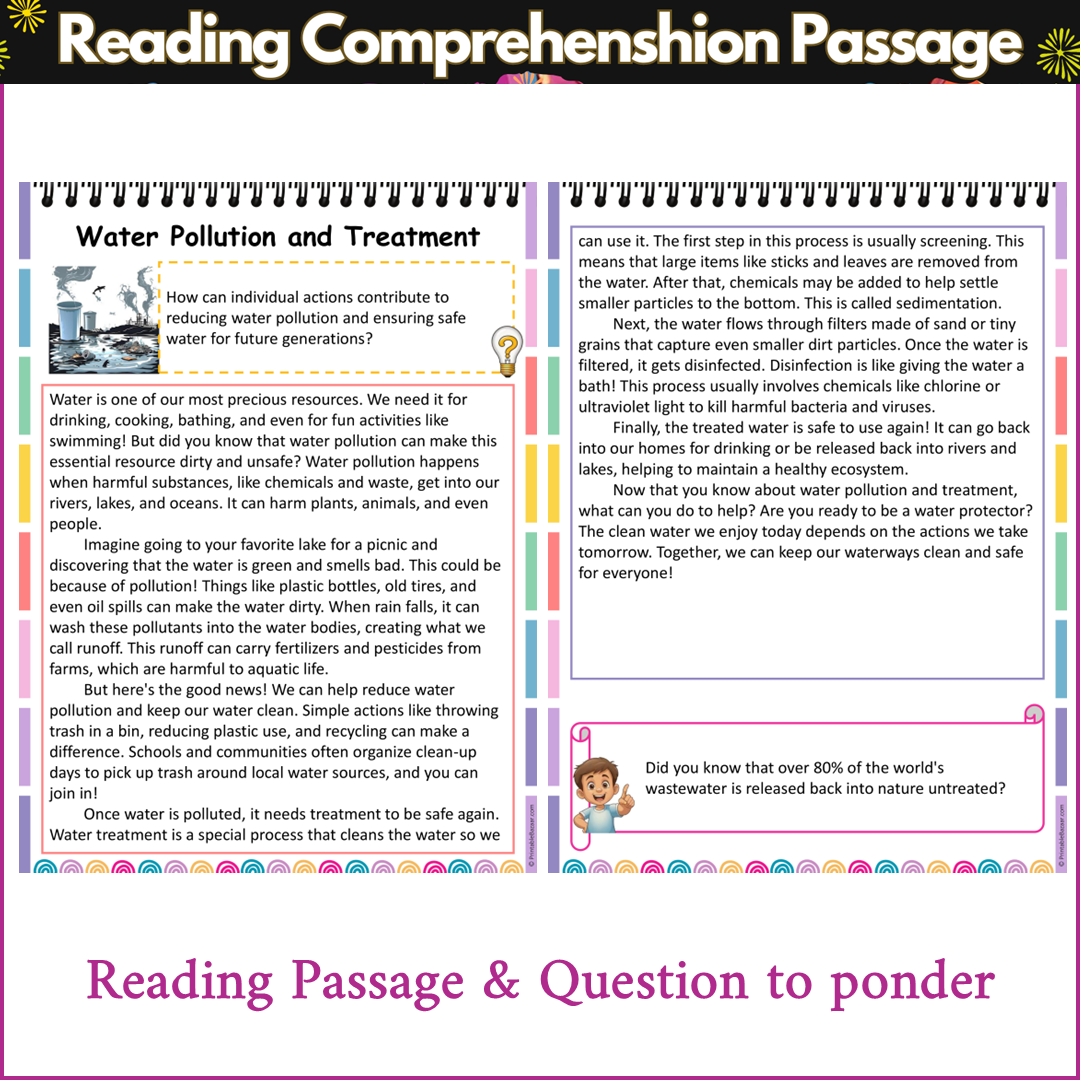 Water Pollution and Treatment | Reading Comprehension Passage and Questions