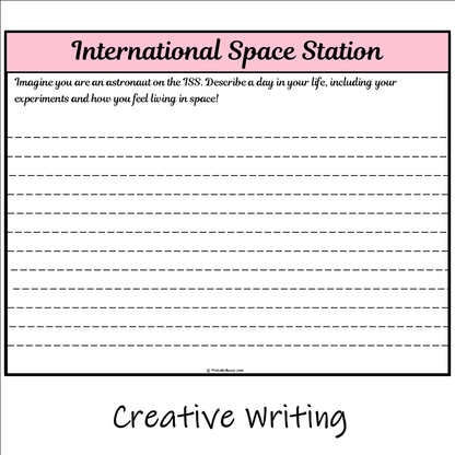 International Space Station | Main Idea and Supporting Details Reading Passage and Questions