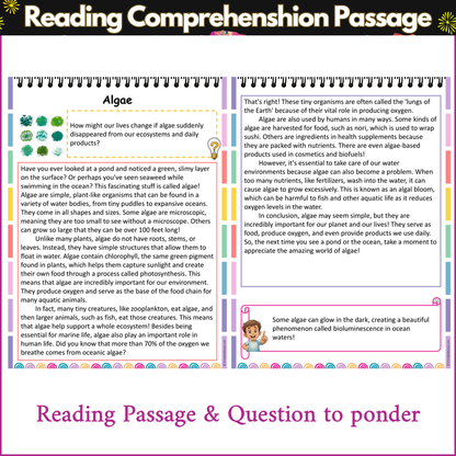 Algae | Reading Comprehension Passage and Questions