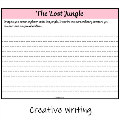 The Lost Jungle | Main Idea and Supporting Details Reading Passage and Questions