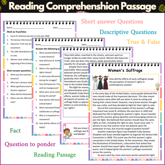 Women's Suffrage | Reading Comprehension Passage and Questions