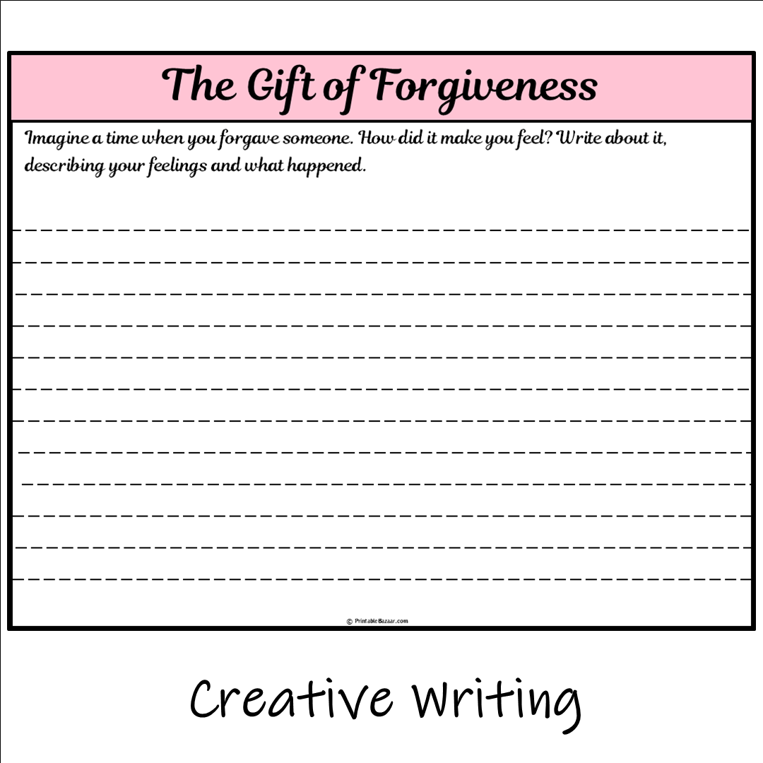 The Gift of Forgiveness | Main Idea and Supporting Details Reading Passage and Questions