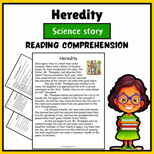 Heredity | Science Story Reading Comprehension Activity