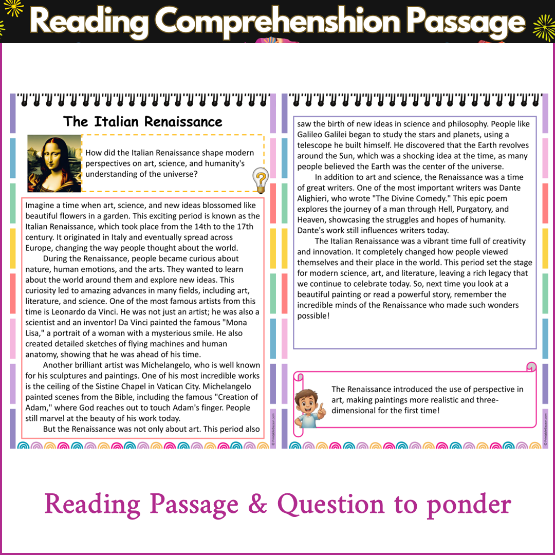 The Italian Renaissance | Reading Comprehension Passage and Questions