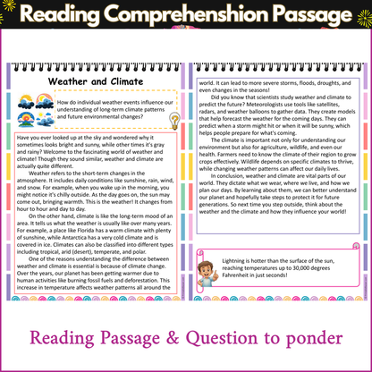 Weather and Climate | Reading Comprehension Passage and Questions