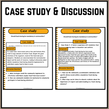 Should food sharing be mandatory in communities? | Debate Case Study Worksheet