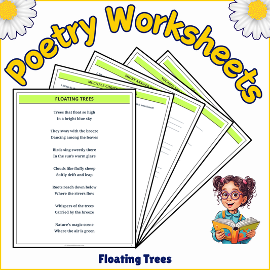 Floating Trees | Poem Grammar Worksheet Printable Activity