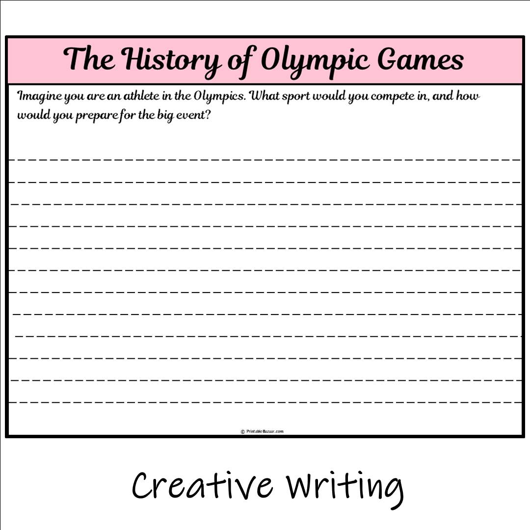 The History of Olympic Games | Main Idea and Supporting Details Reading Passage and Questions