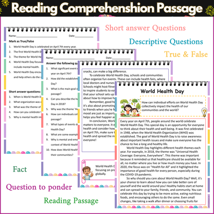 World Health Day | Reading Comprehension Passage and Questions