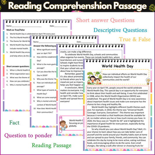 World Health Day | Reading Comprehension Passage and Questions