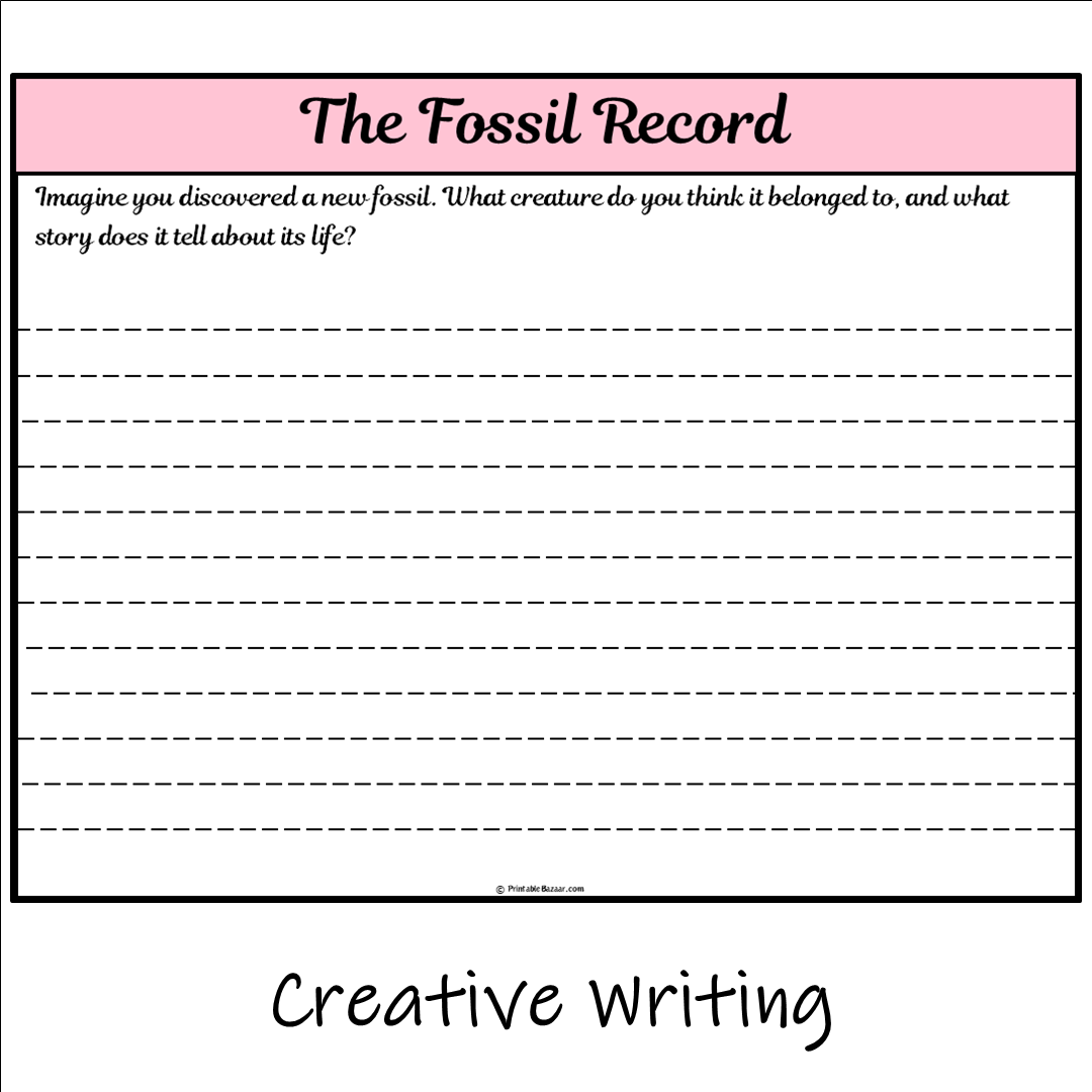 The Fossil Record | Main Idea and Supporting Details Reading Passage and Questions