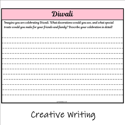 Diwali | Main Idea and Supporting Details Reading Passage and Questions